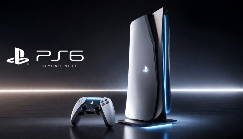 KI-generiertes Symbolbild der PlayStation 6 - © für Logos und Designelemente liegt bei SONY